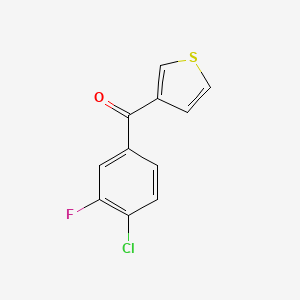 3-(4-Chloro-3-fluorobenzoyl)thiophene