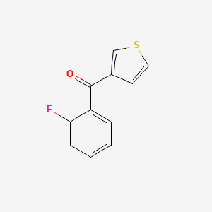 molecular formula C11H7FOS B1324118 3-(2-Fluorobenzoyl)thiophene CAS No. 898771-27-2