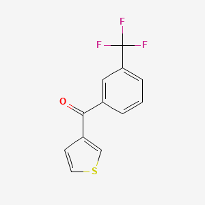 molecular formula C12H7F3OS B1324120 3-(3-Trifluoromethylbenzoyl)thiophene CAS No. 898771-33-0