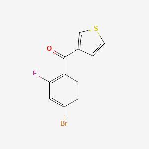 3-(4-Bromo-2-fluorobenzoyl)thiophene