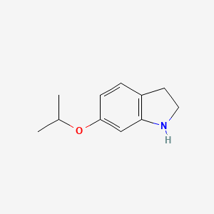 molecular formula C11H15NO B13241230 6-Isopropoxy-dihydroindole 