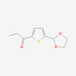 5-(1,3-Dioxolan-2-YL)-2-thienyl ethyl ketone