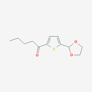 Butyl 5-(1,3-dioxolan-2-YL)-2-thienyl ketone