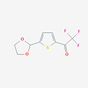 2-Trifluoroacetyl-5-(1,3-dioxolan-2-yl)thiophene