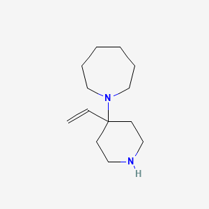molecular formula C13H24N2 B13241444 1-(4-Ethenylpiperidin-4-yl)azepane 
