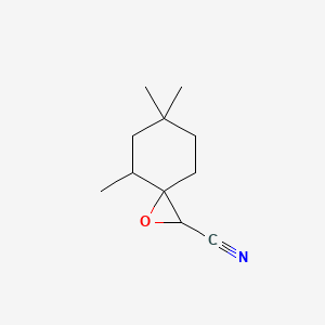 molecular formula C11H17NO B13241493 4,6,6-Trimethyl-1-oxaspiro[2.5]octane-2-carbonitrile 
