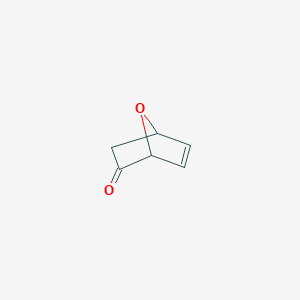 molecular formula C6H6O2 B13241657 7-Oxabicyclo[2.2.1]hept-5-en-2-one CAS No. 95530-78-2