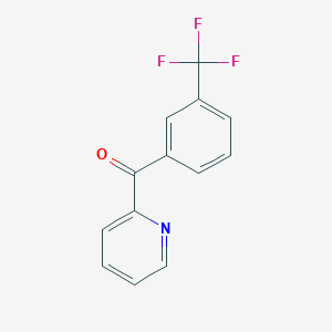 molecular formula C13H8F3NO B1324168 2-(3-Trifluoromethylbenzoyl)pyridine CAS No. 27693-47-6
