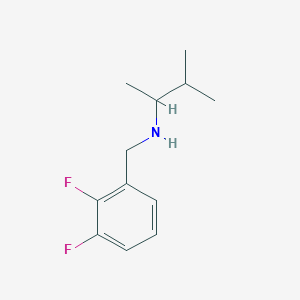 molecular formula C12H17F2N B13241694 [(2,3-Difluorophenyl)methyl](3-methylbutan-2-yl)amine 