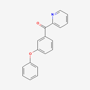 molecular formula C18H13NO2 B1324172 2-(3-Phenoxybenzoyl)pyridine CAS No. 898779-86-7