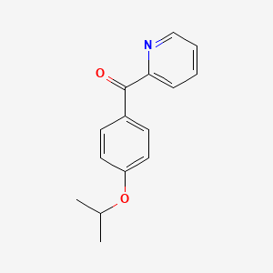 molecular formula C15H15NO2 B1324173 2-(4-Isopropoxybenzoyl)pyridine CAS No. 898779-88-9