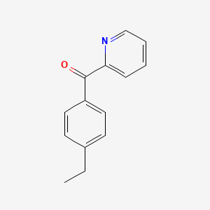 molecular formula C14H13NO B1324174 2-(4-Ethylbenzoyl)pyridine CAS No. 898779-90-3