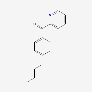 molecular formula C16H17NO B1324176 2-(4-Butylbenzoyl)pyridine CAS No. 61780-16-3