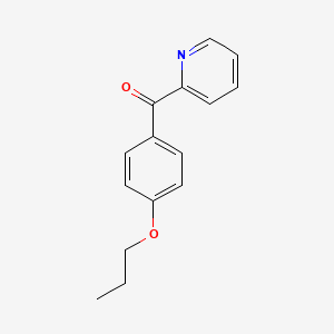 B1324180 2-(4-Propoxybenzoyl)pyridine CAS No. 898780-00-2