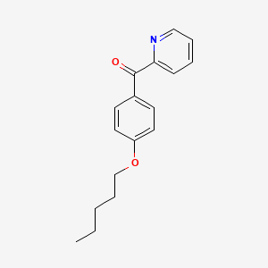 molecular formula C17H19NO2 B1324181 2-(4-Pentyloxybenzoyl)pyridine CAS No. 898780-06-8