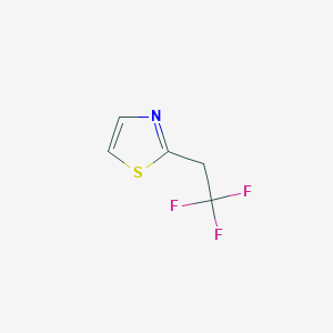 molecular formula C5H4F3NS B13241826 2-(2,2,2-Trifluoroethyl)-1,3-thiazole 