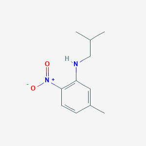 molecular formula C11H16N2O2 B13241829 5-Methyl-N-(2-methylpropyl)-2-nitroaniline 