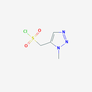 molecular formula C4H6ClN3O2S B13241837 (1-Methyl-1H-1,2,3-triazol-5-yl)methanesulfonyl chloride 