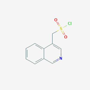 molecular formula C10H8ClNO2S B13241863 Isoquinolin-4-ylmethanesulfonylchloride 