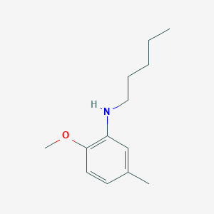 molecular formula C13H21NO B13241865 2-methoxy-5-methyl-N-pentylaniline 