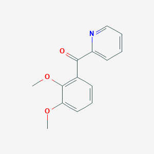 B1324188 2-(2,3-Dimethoxybenzoyl)pyridine CAS No. 898780-39-7