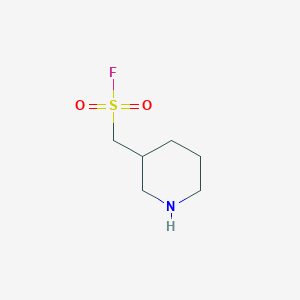 molecular formula C6H12FNO2S B13241904 (Piperidin-3-yl)methanesulfonyl fluoride 