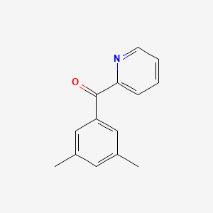 molecular formula C14H13NO B1324193 2-(3,5-Dimethylbenzoyl)pyridine CAS No. 898780-54-6
