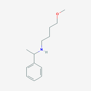 molecular formula C13H21NO B13241943 (4-Methoxybutyl)(1-phenylethyl)amine 