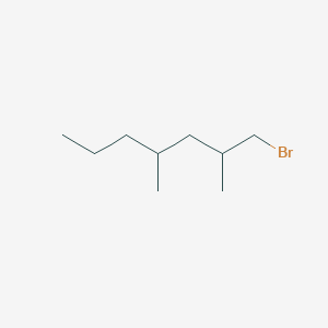 molecular formula C9H19Br B13241968 1-Bromo-2,4-dimethylheptane 