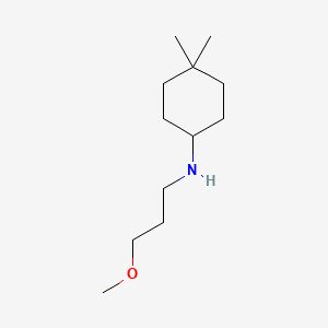 molecular formula C12H25NO B13242018 N-(3-methoxypropyl)-4,4-dimethylcyclohexan-1-amine 