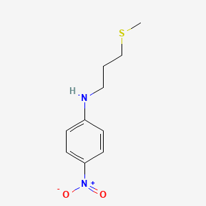 molecular formula C10H14N2O2S B13242161 N-[3-(Methylsulfanyl)propyl]-4-nitroaniline 