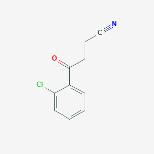 molecular formula C10H8ClNO B1324225 4-(2-Chlorophenyl)-4-oxobutyronitrile CAS No. 135595-17-4