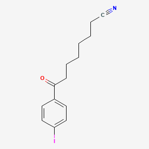 molecular formula C14H16INO B1324229 8-(4-Iodophenyl)-8-oxooctanenitrile CAS No. 898767-90-3