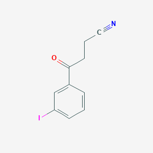 molecular formula C10H8INO B1324230 4-(3-Iodophenyl)-4-oxobutyronitrile CAS No. 898767-92-5