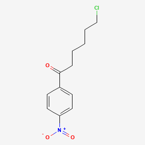 molecular formula C12H14ClNO3 B1324238 6-Chloro-1-(4-nitrophenyl)-1-oxohexane CAS No. 898768-41-7