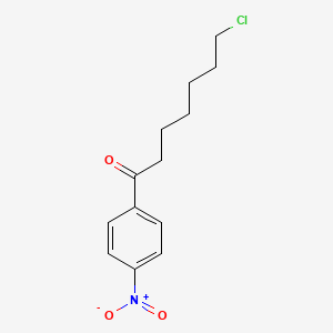 molecular formula C13H16ClNO3 B1324239 7-Chloro-1-(4-nitrophenyl)-1-oxoheptane CAS No. 898768-44-0
