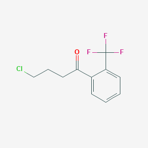 4-Chloro-1-oxo-1-(2-trifluoromethylphenyl)butane