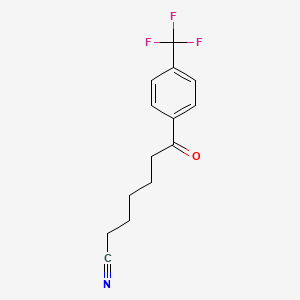 7-Oxo-7-(4-trifluoromethylphenyl)heptanenitrile