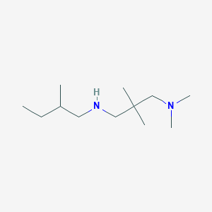 molecular formula C12H28N2 B13242469 [3-(Dimethylamino)-2,2-dimethylpropyl](2-methylbutyl)amine 