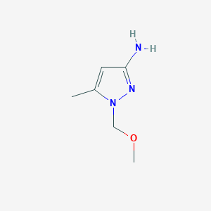 molecular formula C6H11N3O B13242520 1-(Methoxymethyl)-5-methyl-1H-pyrazol-3-amine 