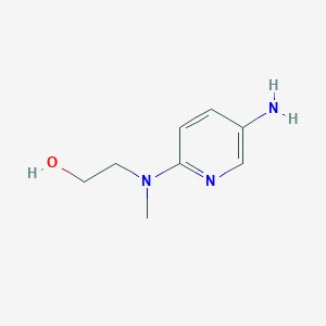 molecular formula C8H13N3O B1324254 2-[(5-Amino-2-pyridinyl)(methyl)amino]-1-ethanol CAS No. 4928-46-5