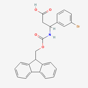 molecular formula C24H20BrNO4 B1324257 Fmoc-3-amino-3-(3-bromophenyl)-propionic acid CAS No. 276262-71-6