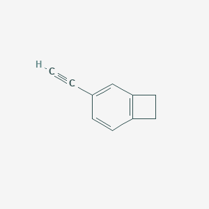 molecular formula C10H8 B132426 3-Ethynylbicyclo[4.2.0]octa-1(6),2,4-triene CAS No. 144597-22-8