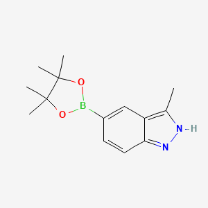 molecular formula C14H19BN2O2 B1324260 3-Methyl-5-(4,4,5,5-tetramethyl-1,3,2-dioxaborolan-2-YL)-1H-indazole CAS No. 864771-17-5