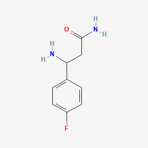 molecular formula C9H11FN2O B1324264 3-氨基-3-(4-氟苯基)-丙酰胺 CAS No. 771527-88-9