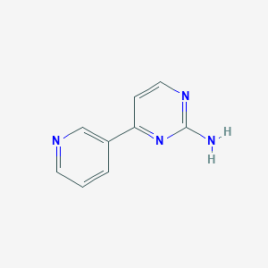 molecular formula C9H8N4 B132428 4-(Pyridin-3-yl)pyrimidin-2-amine CAS No. 66521-66-2