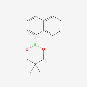 molecular formula C15H17BO2 B1324287 5,5-Dimethyl-2-(naphthalen-1-yl)-1,3,2-dioxaborinane CAS No. 22871-77-8