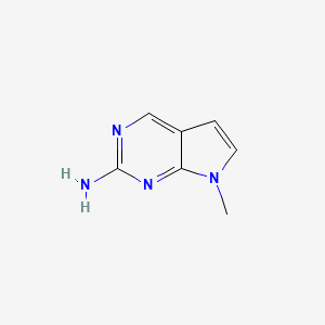 molecular formula C7H8N4 B1324288 7-Methyl-7H-pyrrolo[2,3-d]pyrimidin-2-amine CAS No. 1467103-13-4