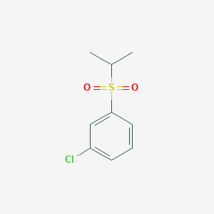 molecular formula C9H11ClO2S B1324289 m-Chlorophenyl isopropyl sulfone CAS No. 70398-96-8