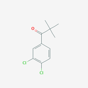 molecular formula C11H12Cl2O B1324292 3',4'-Dichloro-2,2-dimethylpropiophenone CAS No. 854891-91-1